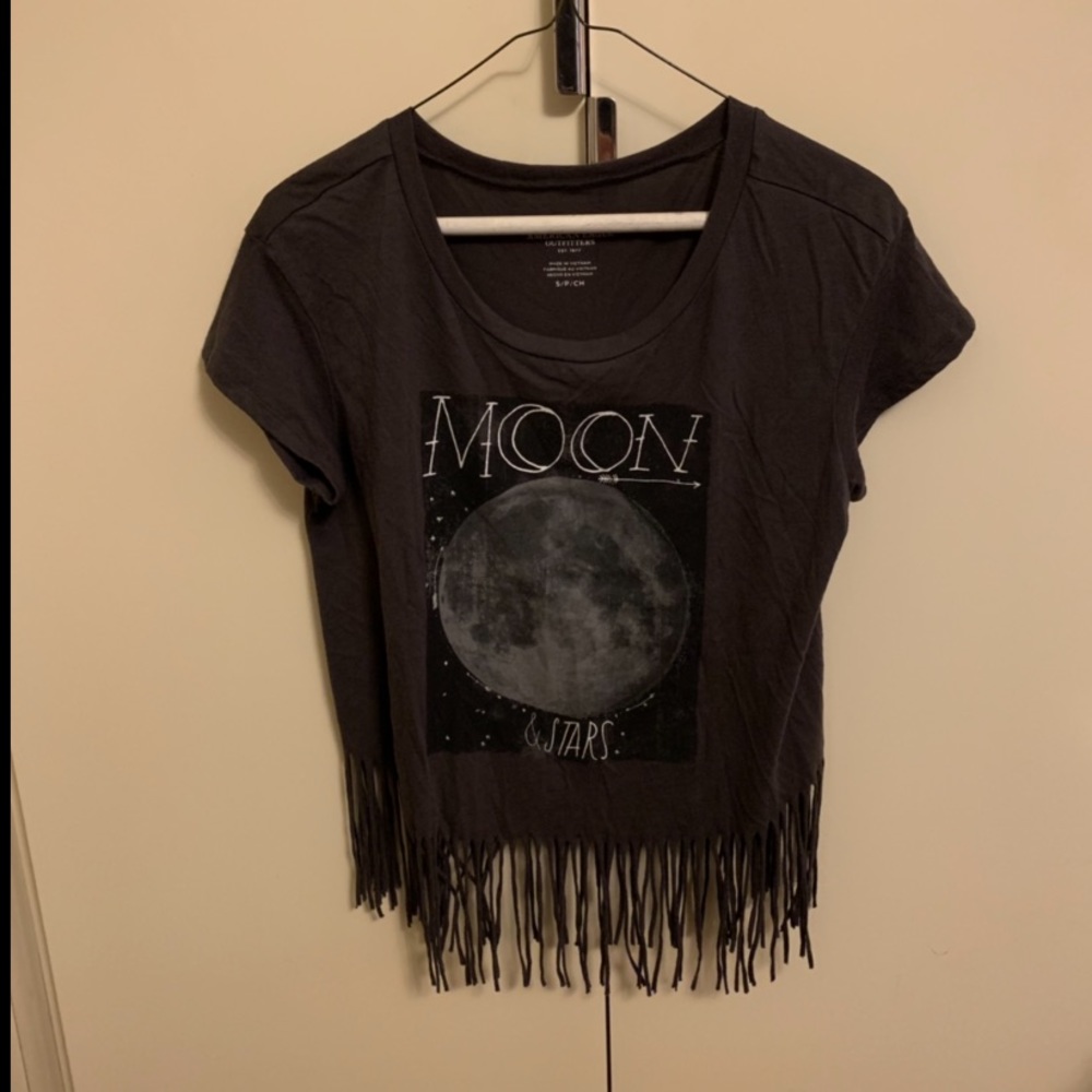 Moon and stars crop top